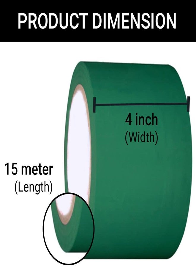 TRENDIKRAFT 4 Inch x 15 mtr Vastu Green Color Tape For Toilet, Kitchen and Home Entrance, Vastu Tape Remedy (Green, 4 Inch, 15 metres) - Image 2